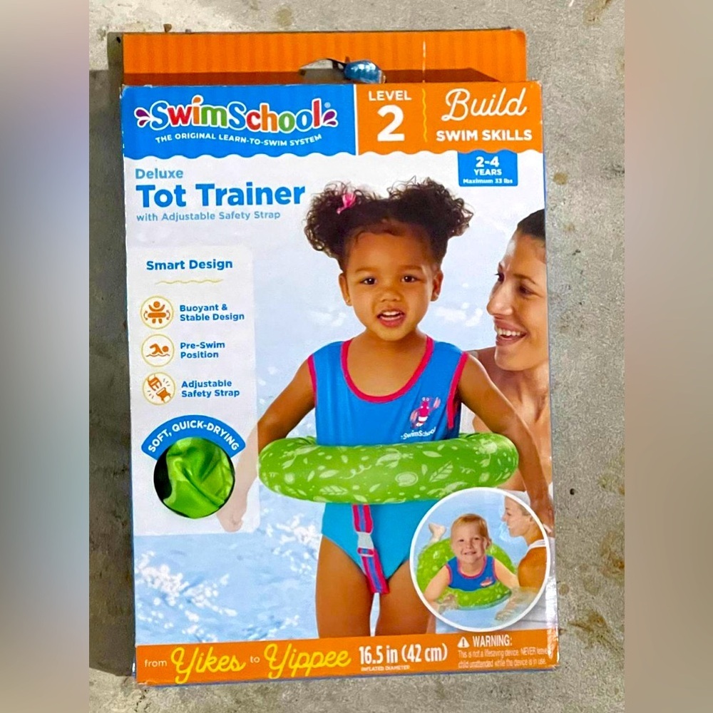 Aqua Swimschool Deluxe Tot Trainer‎ w/ Adjustable Safety Strap Level 2-4 years